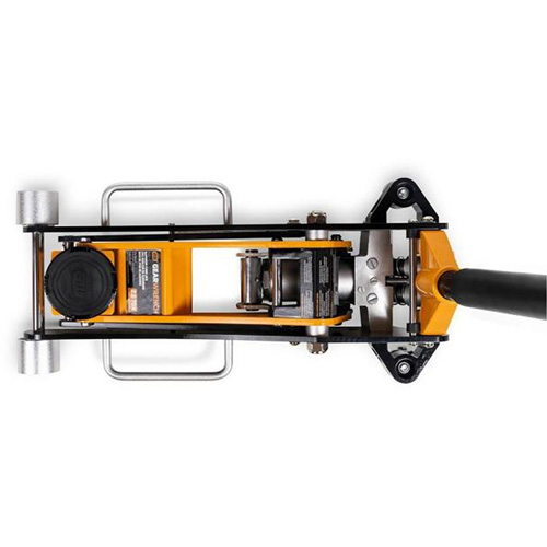 Aluminum Racing Jack, 2 Ton(s) Capacity, 3-1/4" Lowered, 18-1/2" Raised, Manual Hydraulic Action Paper