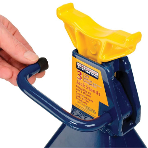 Chandelles, Poign&eacute;e/rochet verrouillable, Capacit&eacute; de 3 tonnes, 19" h Action Paper