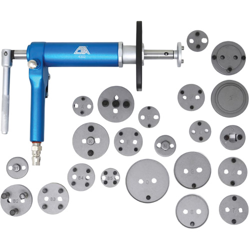 Air-Powered Brake Caliper Wind Back Tool Kit Action Paper