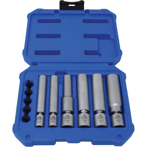 6-Piece Spark Plug & Glow Plug Socket Set Action Paper