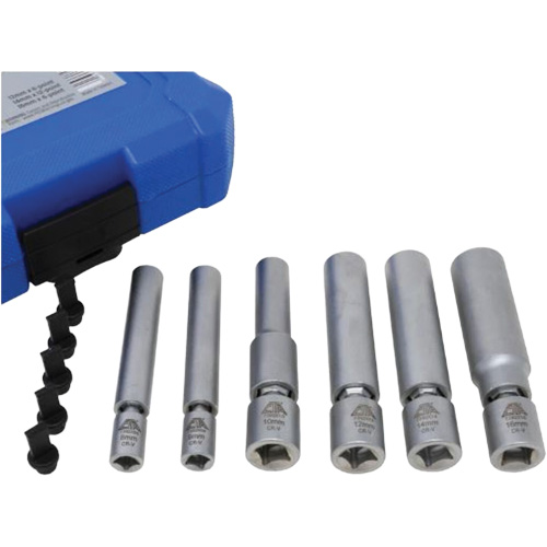 6-Piece Spark Plug & Glow Plug Socket Set Action Paper