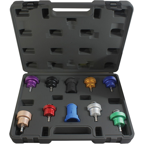 Trousse d'adaptateur pour test de pression du syst&egrave;me de refroidissement 10 mcx Action Paper