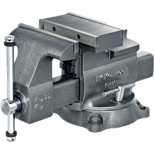 &eacute;tau r&eacute;versible pour m&eacute;canicien professionnel KT4800, Largeur des m&acirc;choires 8", Profondeur de la gorge 4-7/8", Base Pivotant Action Paper