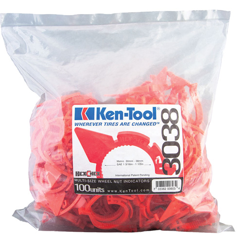 Indicateur d'&eacute;crous de tailles multiples desserr&eacute;s HexChex Action Paper