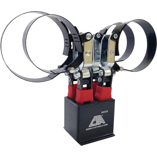 Ensemble de 4 cl&eacute;s pour filtre &agrave; huile avec support Action Paper