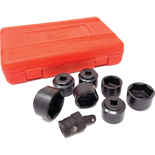 8 Pc. Extra-Low-Profile Oil Filter Socket Set Action Paper