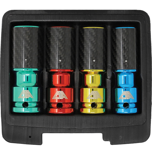 Lug Socket Set with Carbon Fiber Sleeves Action Paper
