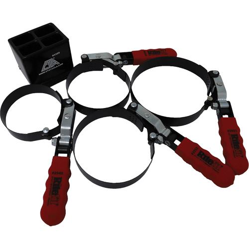 4 Pc. Oil Filter Wrench with Stand Action Paper