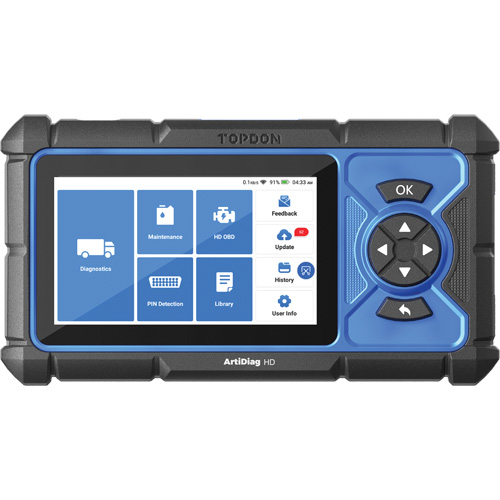 Outil de diagnostic robuste 5" ArtiDiag HD avec fonctions d'entretien Action Paper