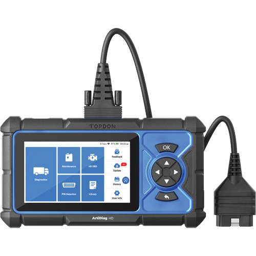 Outil de diagnostic robuste 5" ArtiDiag HD avec fonctions d'entretien Action Paper