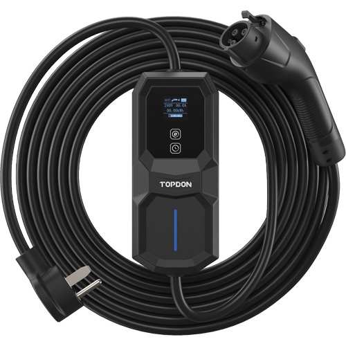 Fiche NEMA 6-50 portable PulseQ AC, 32 A, Niveau 2 CA, Connecteur Type 1 (SAE J1772) Action Paper