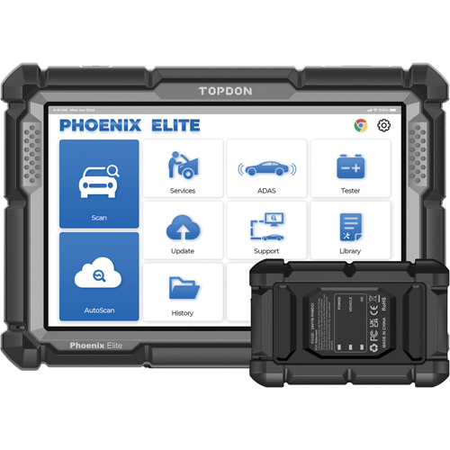 Phoenix Elite 10.1" OE-Level Scan Tool with Cloud-Based Programming & CANFD Action Paper