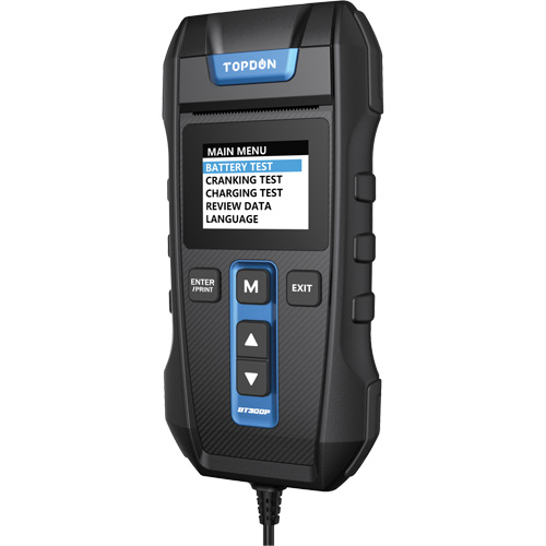 BT300P Battery, Charging & Cranking System Tester with Printer Action Paper