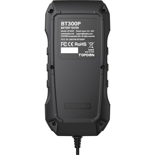 BT300P Battery, Charging & Cranking System Tester with Printer Action Paper
