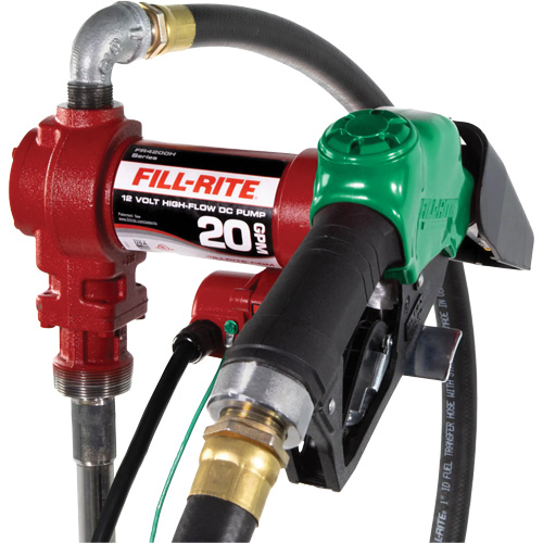 Pompe de transfert de carburant 12 V avec pistolet Action Paper