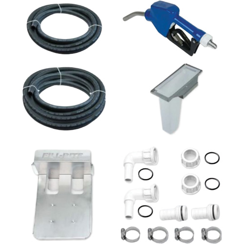 115V AC DEF Transfer Pump & IBC Tote Bracket with Nozzle Action Paper