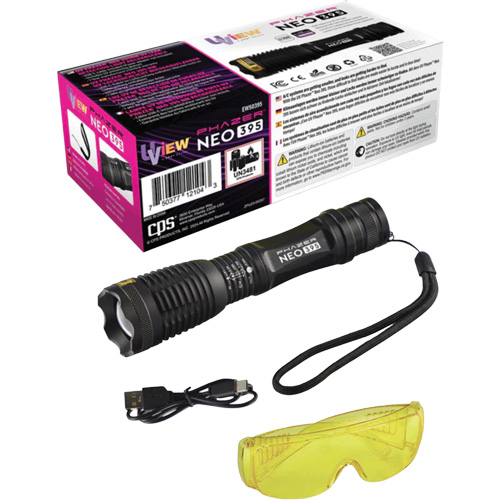 Lampe UV rechargeable pour la d&eacute;tection des fuites UView Phazer NEO 395 Action Paper