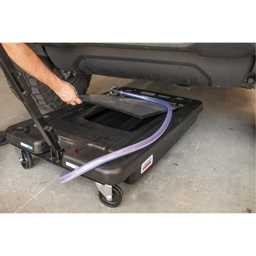 Drain d'huile portable en polypropyl&egrave;ne &agrave; profil bas Action Paper