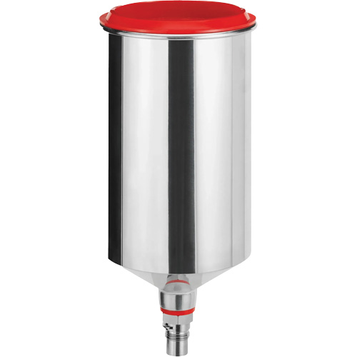 Reusable Aluminium Cup 1.0 l with QCC without Fine Thread Action Paper