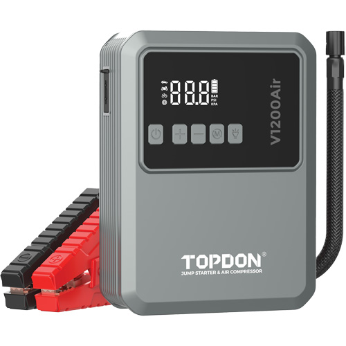 V1200Air 2-in-1 1200 Peak Amp Jump Starter & Tire Inflator Action Paper