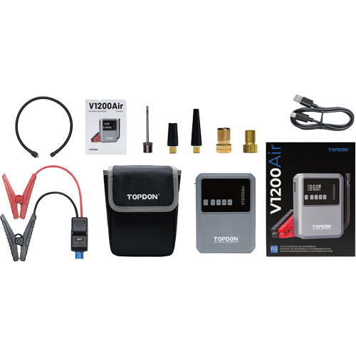 V1200Air 2-in-1 1200 Peak Amp Jump Starter & Tire Inflator Action Paper