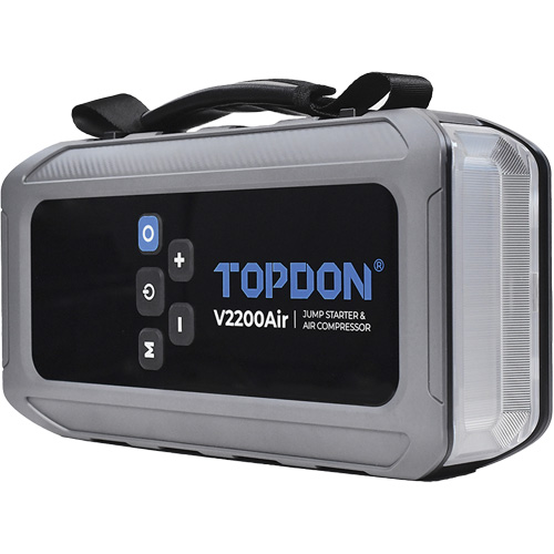 V2200Air 2-en-1: d&eacute;marreur de secours de 1200 A de pointe et gonfleur de pneus Action Paper
