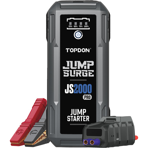 JumpSurge2000Pro 2500 Peak Amp Battery Jump Starter, Power Bank & Flashlight Action Paper