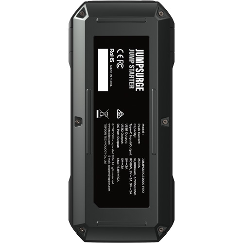 JumpSurge2000Pro 2500 Peak Amp Battery Jump Starter, Power Bank & Flashlight Action Paper
