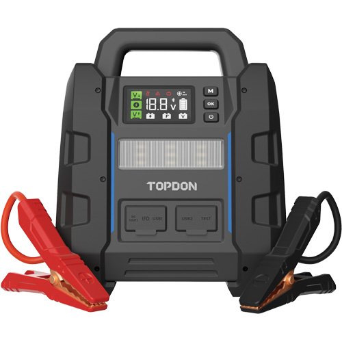 V4500 2-en-1: d&eacute;marreur de secours de 4500 A de pointe, batterie & testeur de syst&egrave;me Action Paper