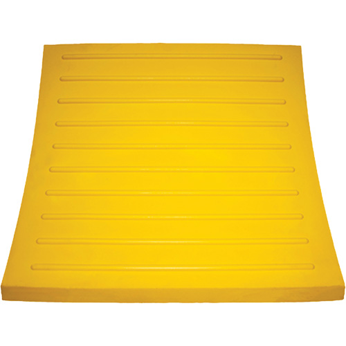 Cale de roue, Polyur&eacute;thane, Jaune, 15-1/4" la x 12-1/8'' p x 10-3/4" h Action Paper