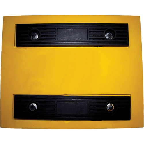Cale de roue, Polyur&eacute;thane, Jaune, 15-1/4" la x 12-1/8'' p x 10-3/4" h Action Paper