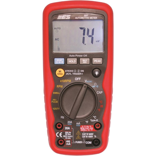 Premium Automotive Digital Multimeter with Case Action Paper