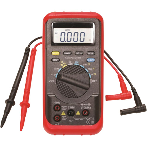 Auto-Ranging Digital Multimeter with Holster Action Paper
