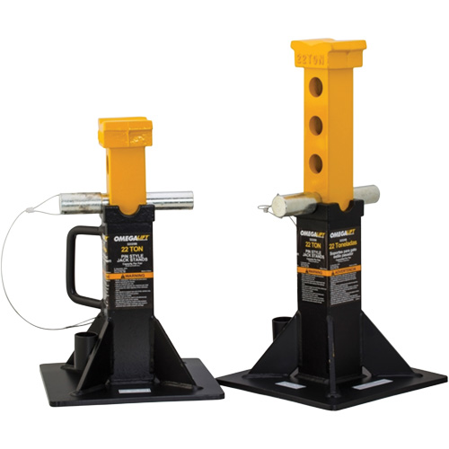 Chandelle robuste, Tige verrouillable, Capacit&eacute; de 22 tonnes, 12-1/4" - 19-7/8" h Action Paper