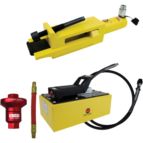 Giant Tire/Earthmover Bead Breaker Kit with 5 Quart Hydraulic Pump Action Paper