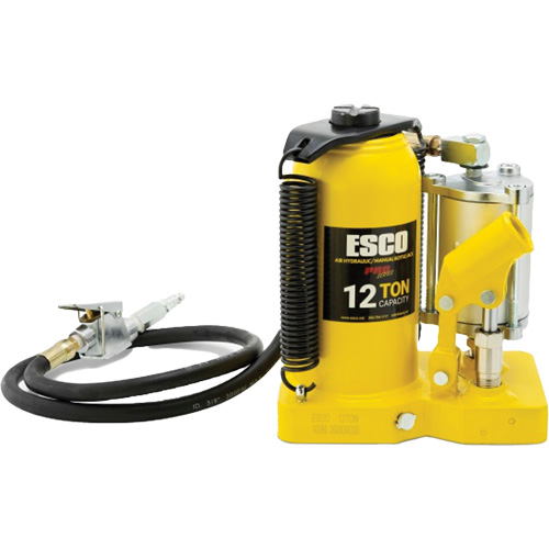 Cric-bouteille de s&eacute;rie Pro, 12 tonne(s), Air comprim&eacute;/hydraulique, 18-1/2" Hauteur &eacute;lev&eacute;e Action Paper