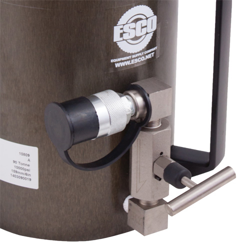 Cric de s&eacute;curit&eacute;, Col verrouillable, Capacit&eacute; de 100 tonnes, 13-37/100" - 19-3/5" h Action Paper