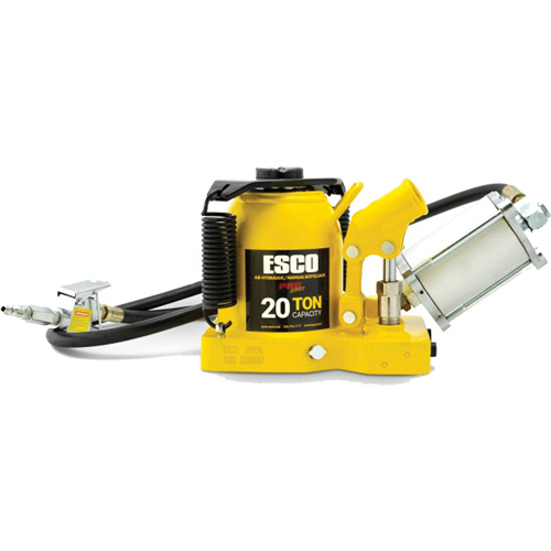 Pro Series “Shorty” Bottle Jack, 20 Ton(s), Air Hydraulic, 12-5/8" Raised Height Action Paper