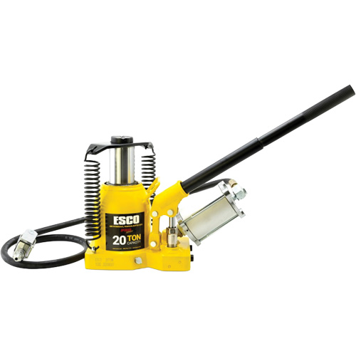 Pro Series “Shorty” Bottle Jack, 20 Ton(s), Air Hydraulic, 12-5/8" Raised Height Action Paper