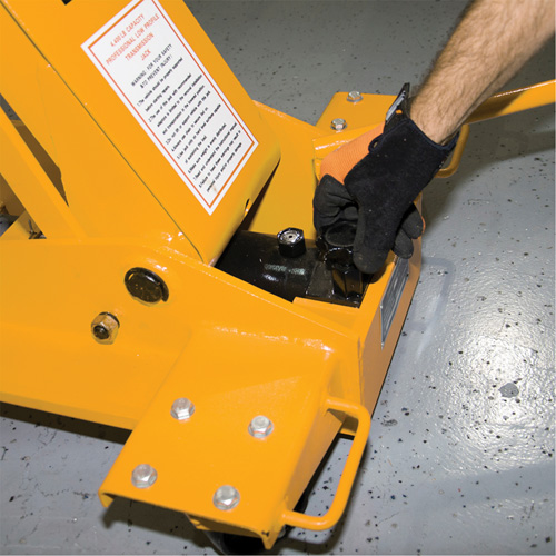 Yellow Jackit Transmission Jack, 2.2 Ton(s) Lifting Capacity Action Paper