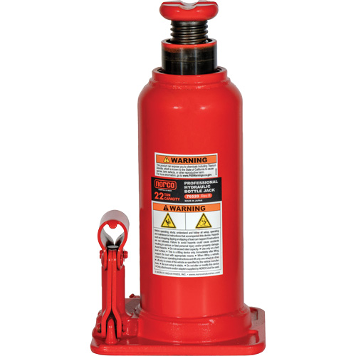 Cric &agrave; bouteille hydraulique professionnel, 22 tonne(s), 20-49/250" Hauteur &eacute;lev&eacute;e Action Paper