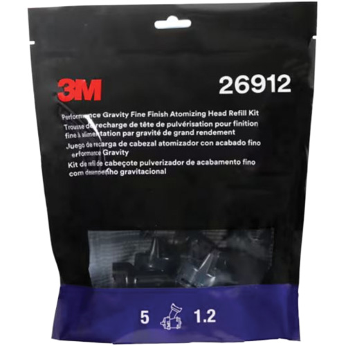 Performance Gravity Fine Finish Atomizing Head - Blue Action Paper