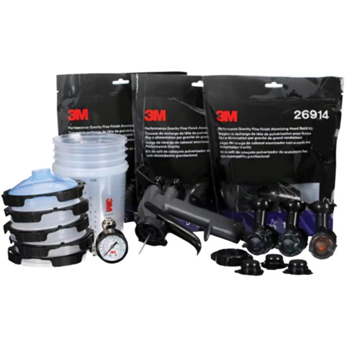 Performance Fine Finish Spray Gun System with PPS Cups, 13 CFM, 29 PSI Action Paper