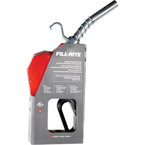 Pistolet de distribution automatique rouge pour essence Action Paper