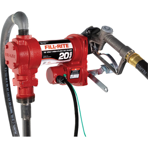 12V DC Fuel Transfer Pump with Nozzle Action Paper