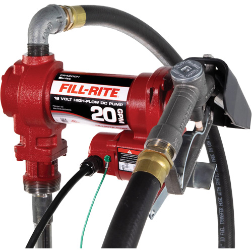 12V DC Fuel Transfer Pump with Nozzle Action Paper