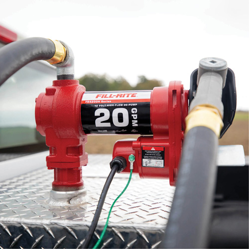 12V DC Fuel Transfer Pump with Nozzle Action Paper