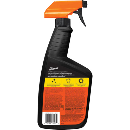 Extreme Tire Shine Spray Action Paper