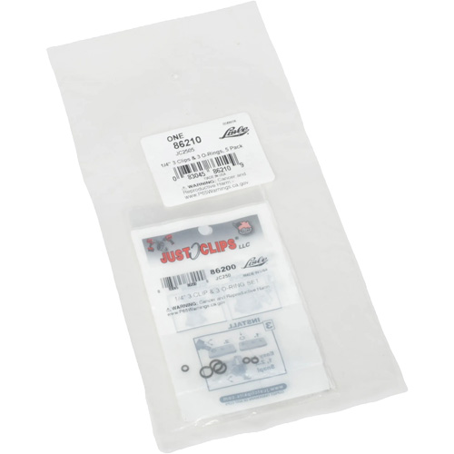 1/4" Clips & O-Rings Set - Bulk Action Paper