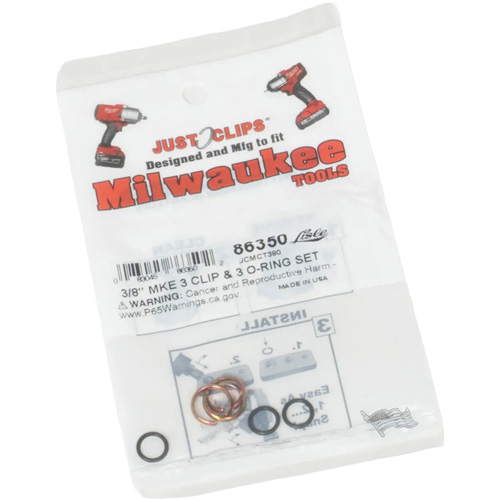 3/8" Clips & O-Rings Set for Milwaukee Action Paper